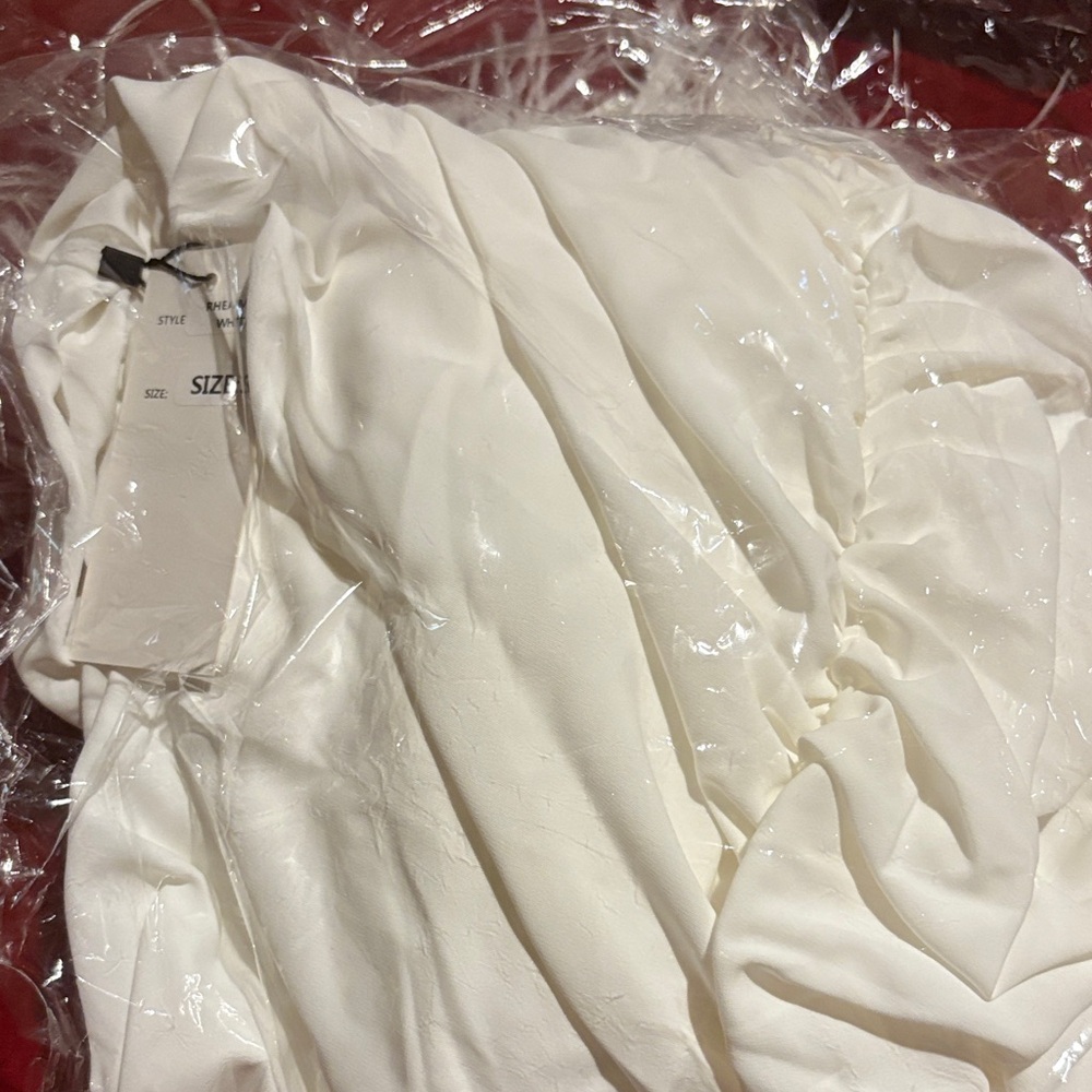 PromGirl White Long Sleeve Dress - Picture 2 of 2